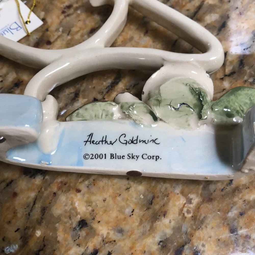 Blue Sky Clayworks 25th Anniversary Cake Topper by Heather Goldminc